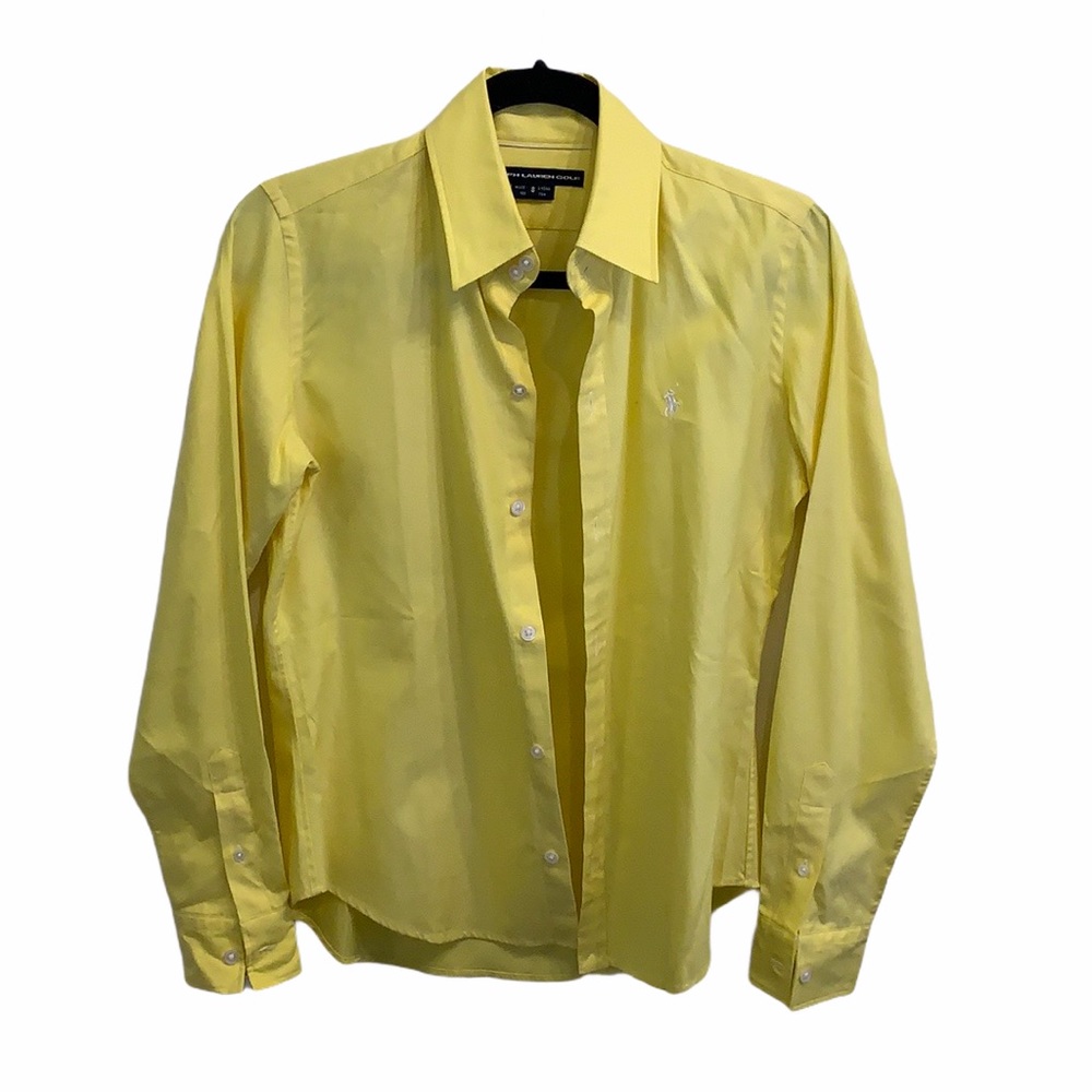 Yellow Ralph Lauren Golf Button Down